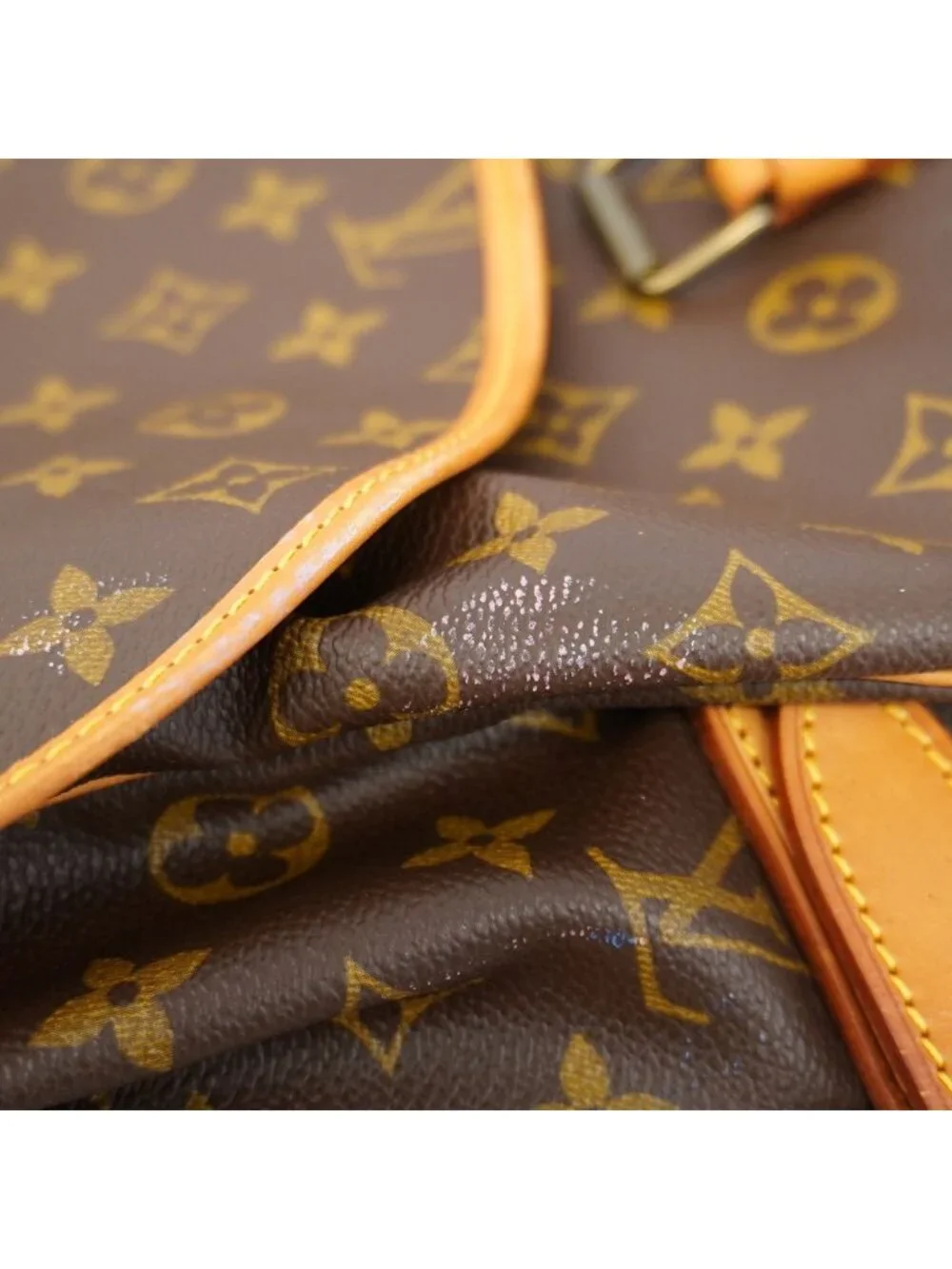 Louis Vuitton Shoulder Bag Monogram Saumur 43 Brown